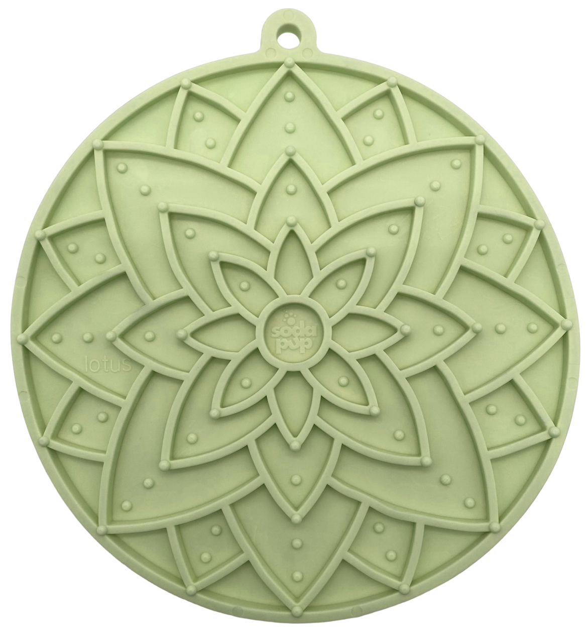 Tapis de léchage "mandala" vert - Taille L