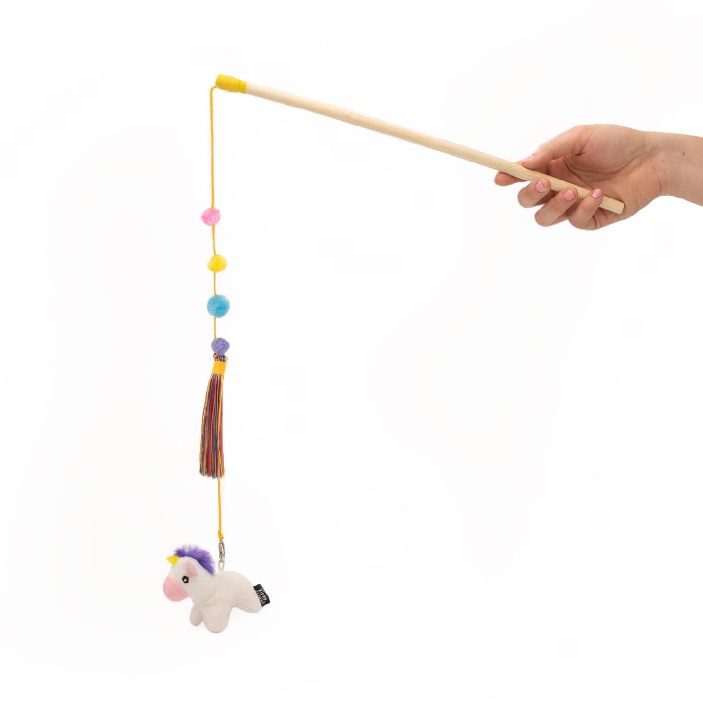 Canne a pêche licorne - Jouet pour chat