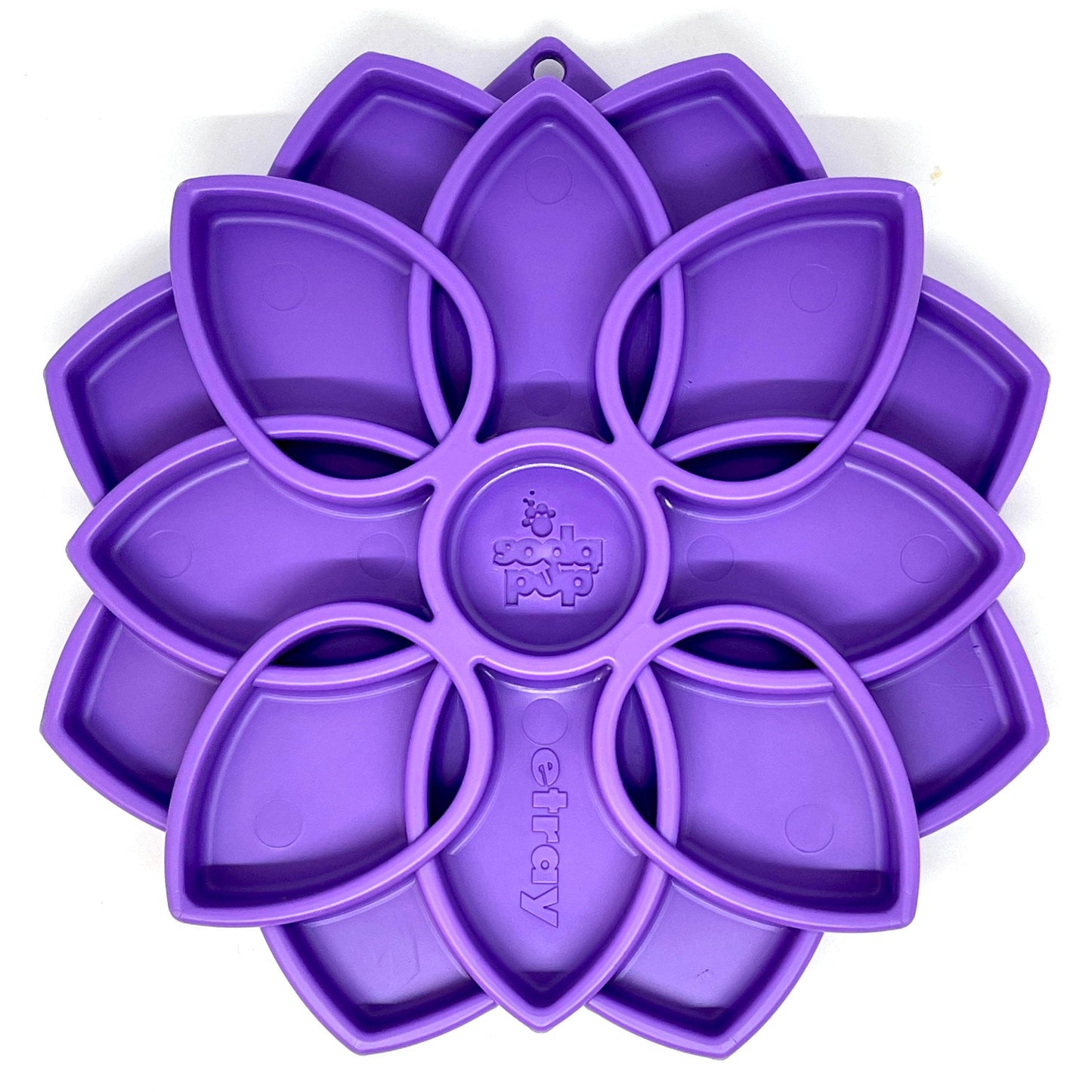 Gamelle anti-glouton "mandala" violette