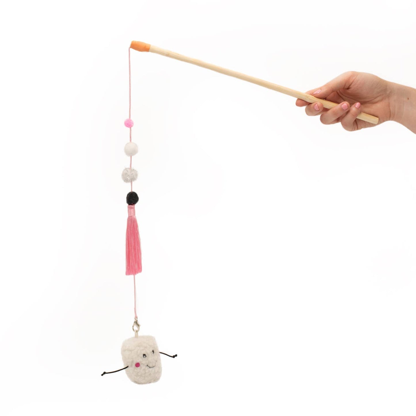 Canne a pêche guimauve - Jouet pour chat