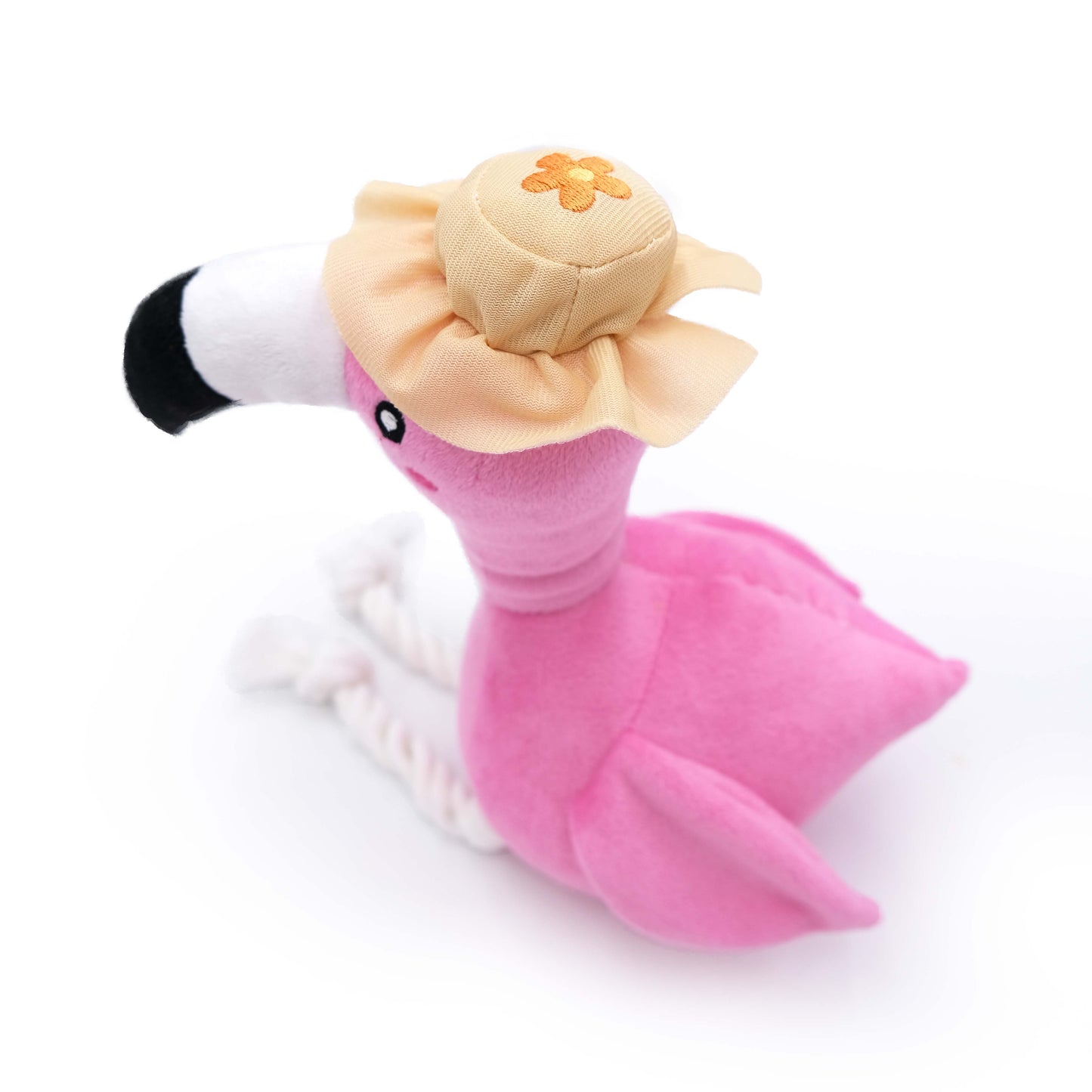 Peluche flamant rose - Jouet pour chien