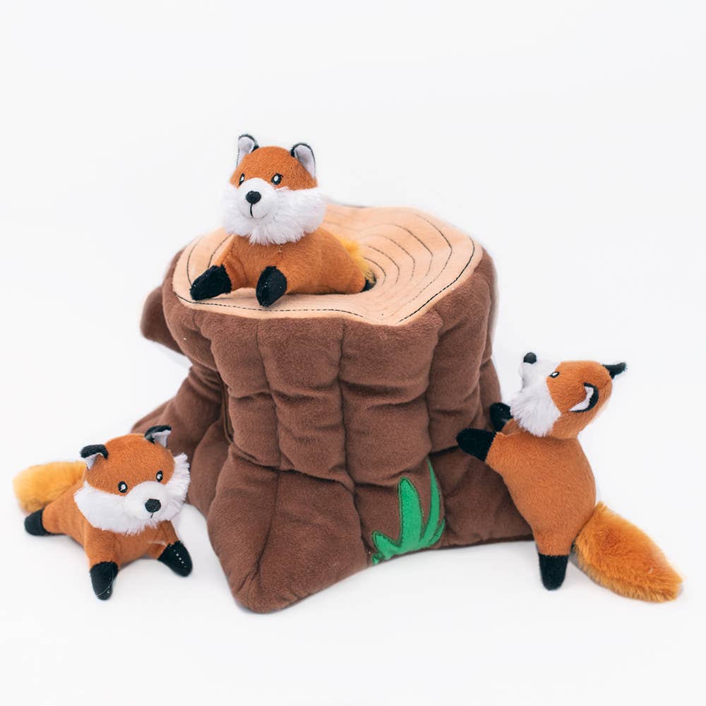 Souche renard - Peluche d'occupation
