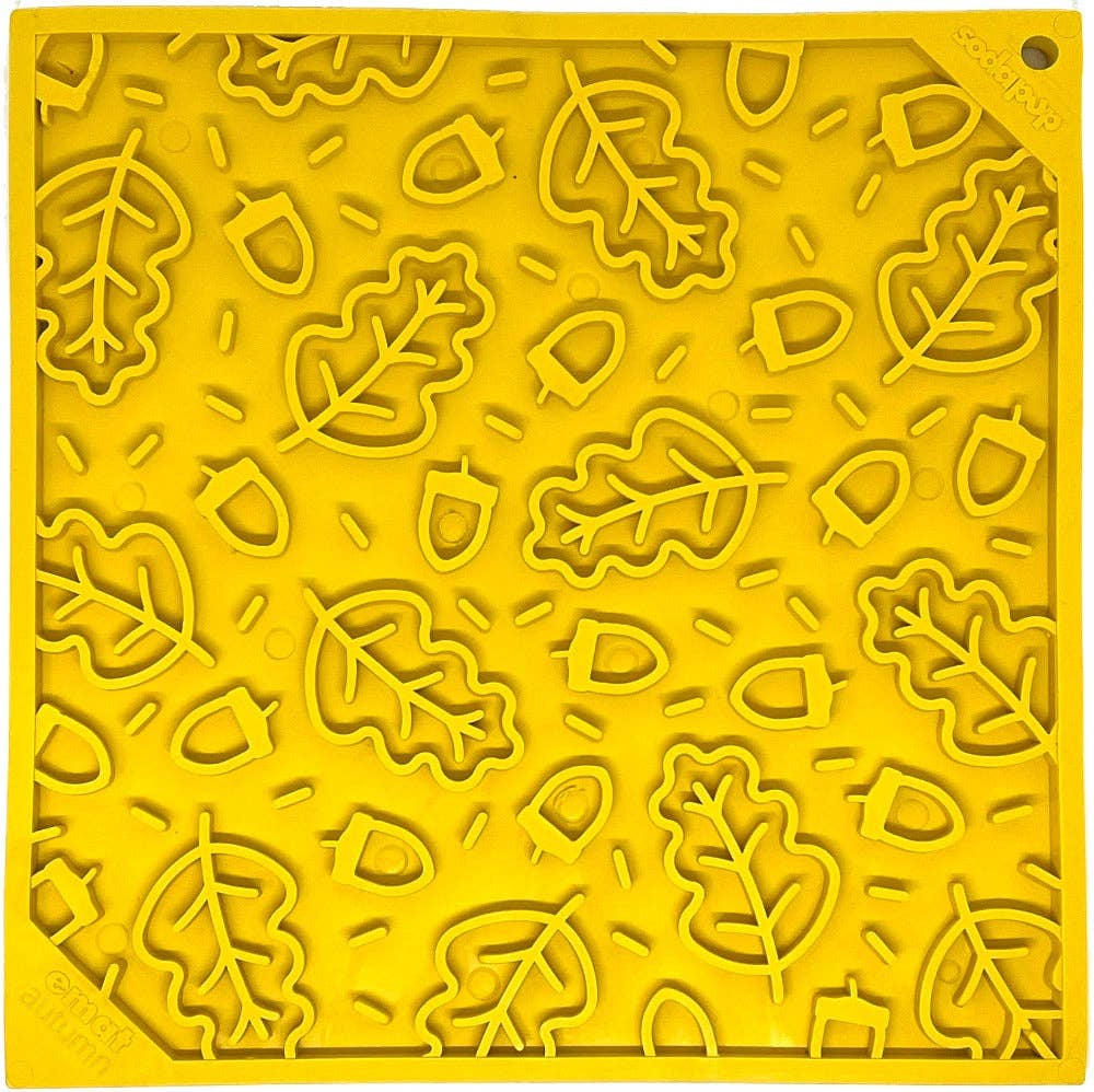 Tapis de léchage "feuilles d'automne" - Taille L