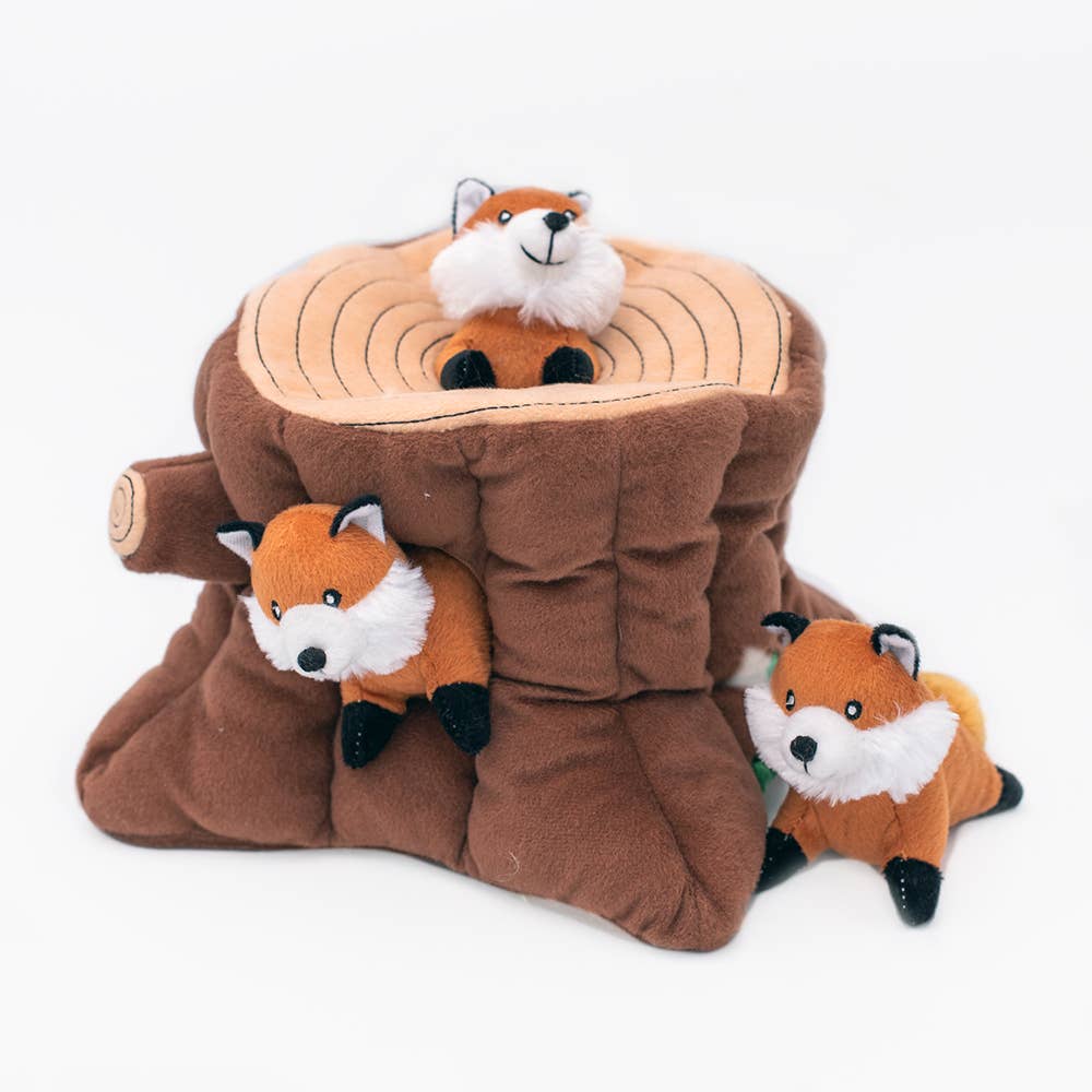 Souche renard - Peluche d'occupation