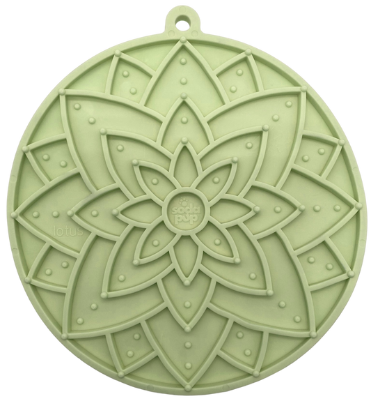 Tapis de léchage "mandala" vert - Taille L