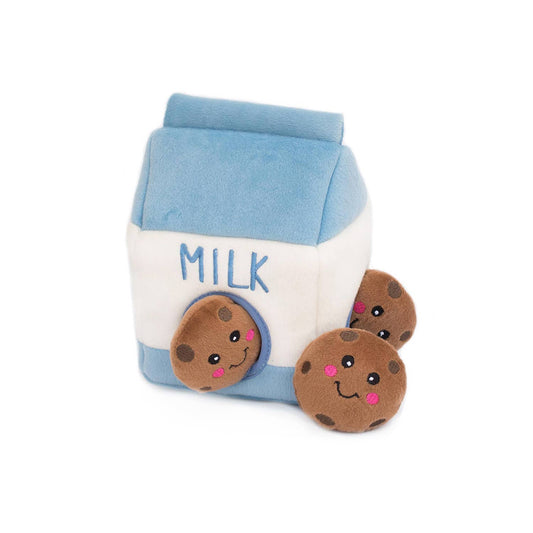Bouteille de lait et cookies - Peluche d'occupation