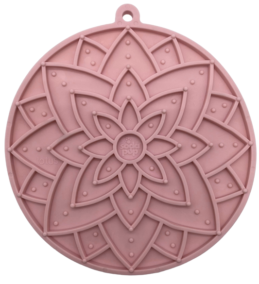 Tapis de léchage "mandala" rose- Taille L