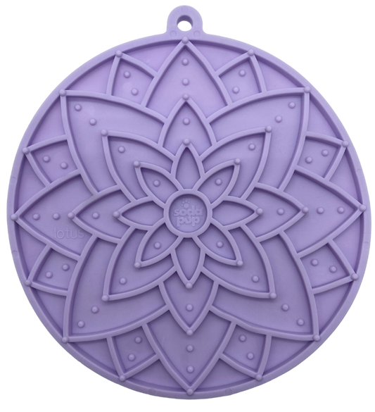 Tapis de léchage "mandala" violet - Taille L