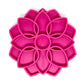 Gamelle anti-glouton "mandala" rose